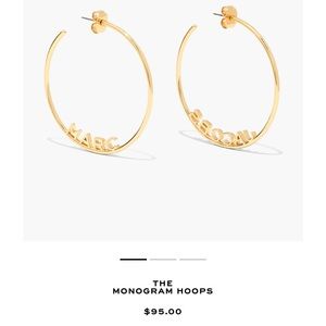 Gold hoop earrings